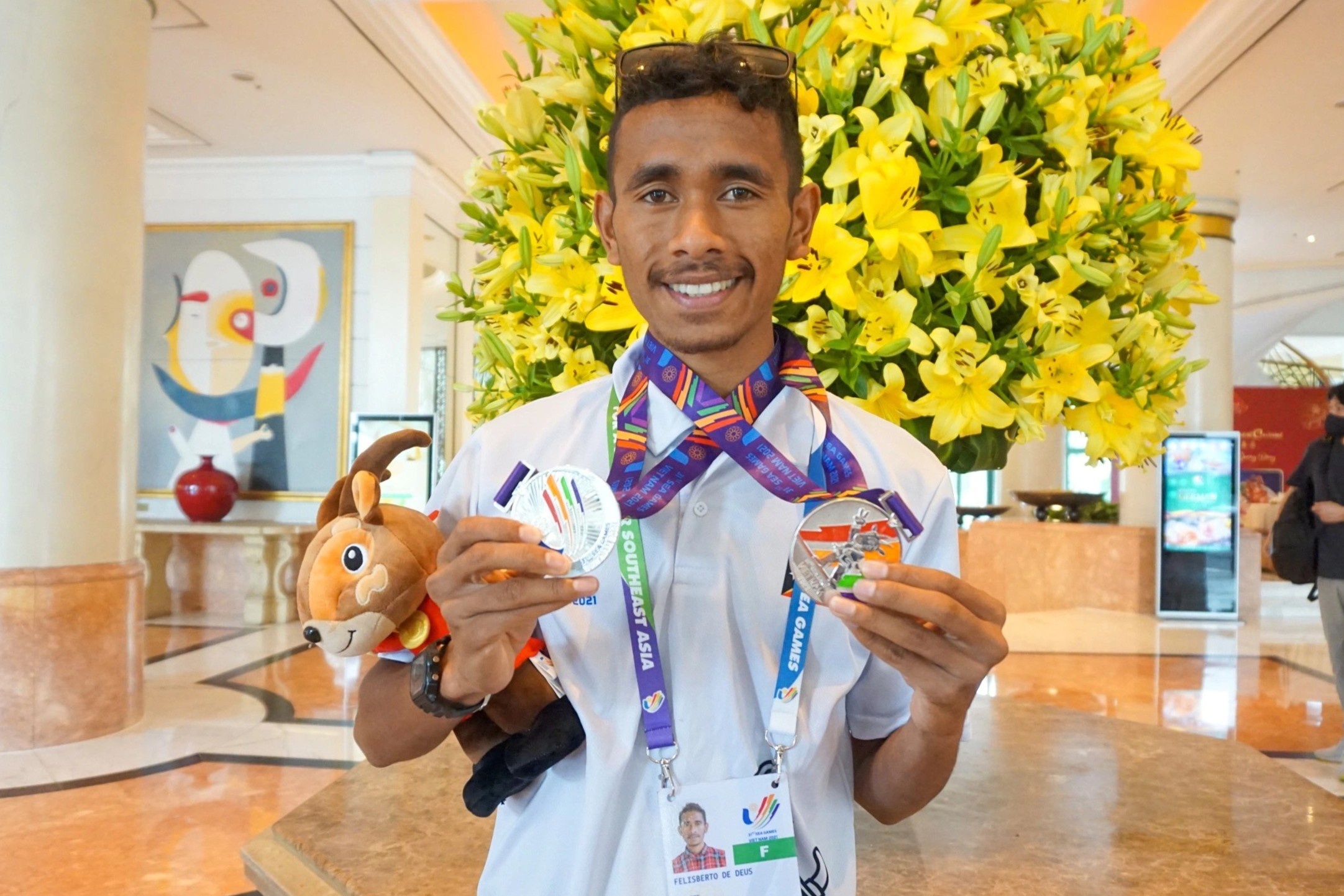 VDV dien kinh Timor Leste mong gap lai co gai trao minh la co To quoc hinh anh