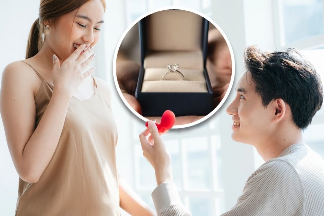 Yeu cau ban gai chia doi tien mua nhan ngay sau khi cau hon hinh anh