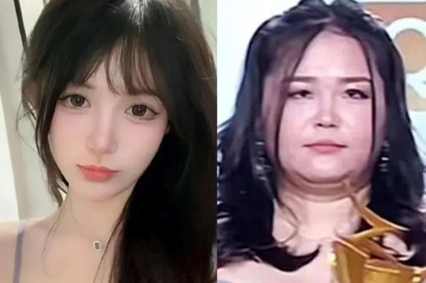 Streamer Trung Quoc gay soc vi lo guong mat that khac xa anh mang hinh anh