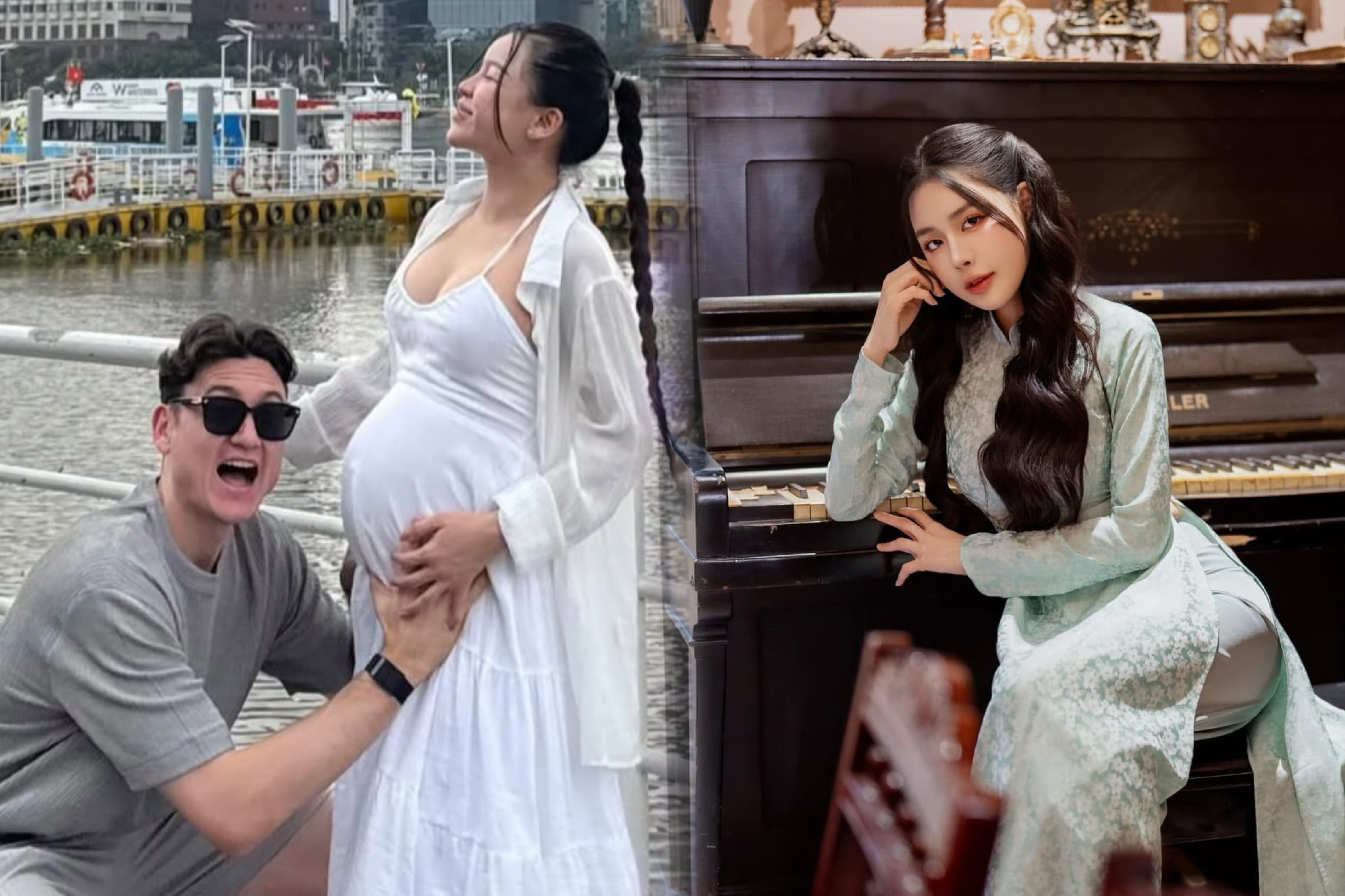 Vo Van Lam khoe bung bau, ban gai Van Thanh duoc tang 100 trieu 29 Tet hinh anh