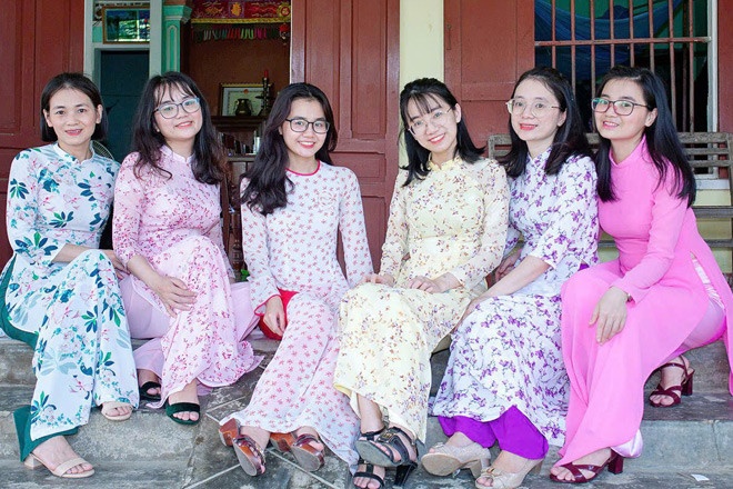 Bo me o Quang Ngai co 6 con gai deu gioi, xinh hinh anh