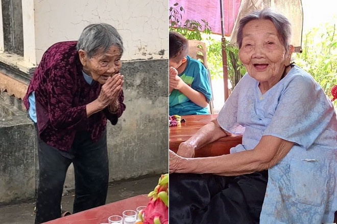 Cu ba 103 tuoi vuot 300 km den thap huong cho me o Hung Yen hinh anh