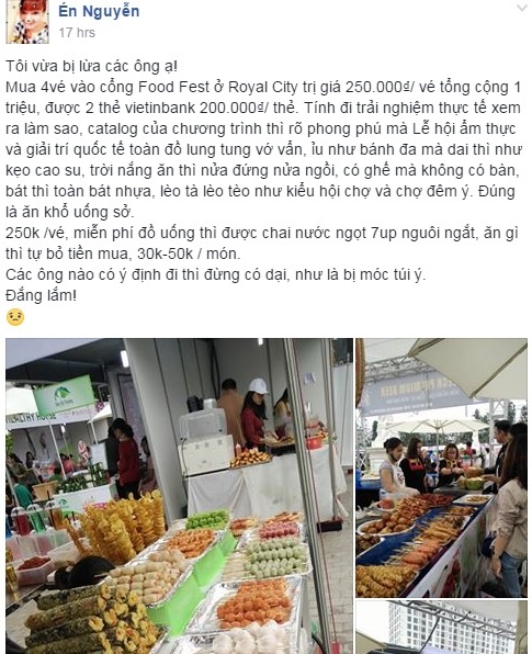 Lễ hội ẩm thực Hà Nội bị chê ảnh 1 Le hoi am thuc Ha Noi bi che anh 1
