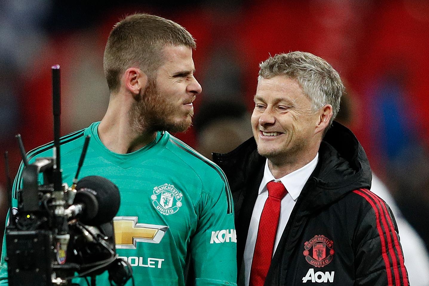 De Gea gia han hop dong,  Man Utd vs Fulham,  Ole Solskjaer anh 1