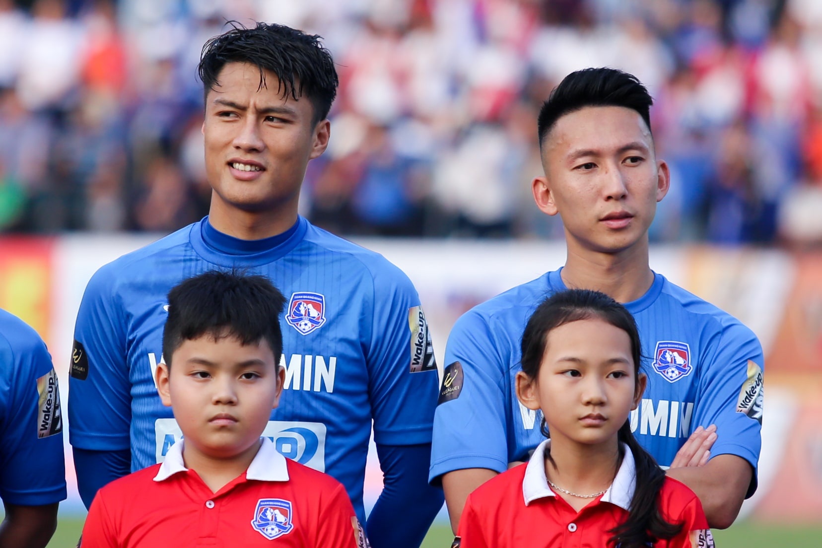 Quang Ninh vs SLNA,  Mac Hong Quan,  Nghiem Xuan Tu,  V.League 2019 anh 2