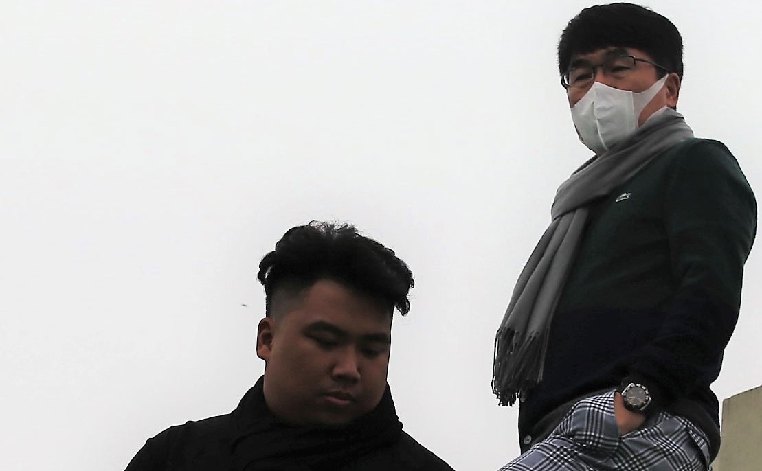 HLV doi Viettel theo doi buoi tap cua U23 Viet Nam hinh anh