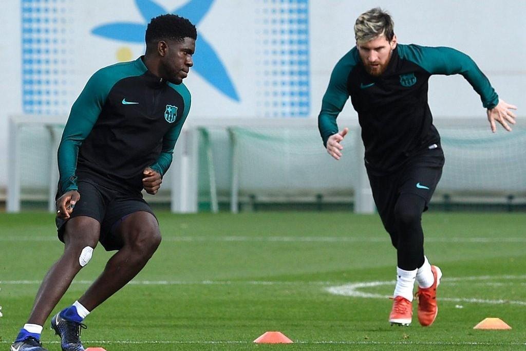 Buoi tap cua Barcelona qua goc nhin Messi hinh anh