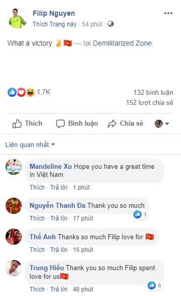 Filip Nguyễn, Việt Nam thắng Thái Lan, King's Cup 2019, HLV Park Hang-seo ảnh 2 Filip Nguyen, Viet Nam thang Thai Lan, King's Cup 2019, HLV Park Hang-seo anh 2