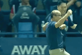 Thay Park nhay cang an mung sau pha ghi ban cua Anh Duc hinh anh