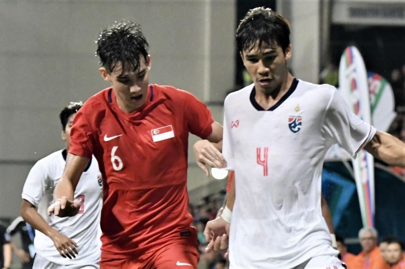 Highlights Merlion Cup: U23 Thai Lan 0-1 U23 Singapore hinh anh