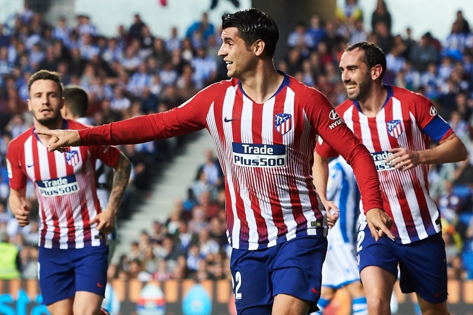 Morata sang Atletico,  Atletico Madrid,  Griezmann sang Barca,  Barcelona anh 1