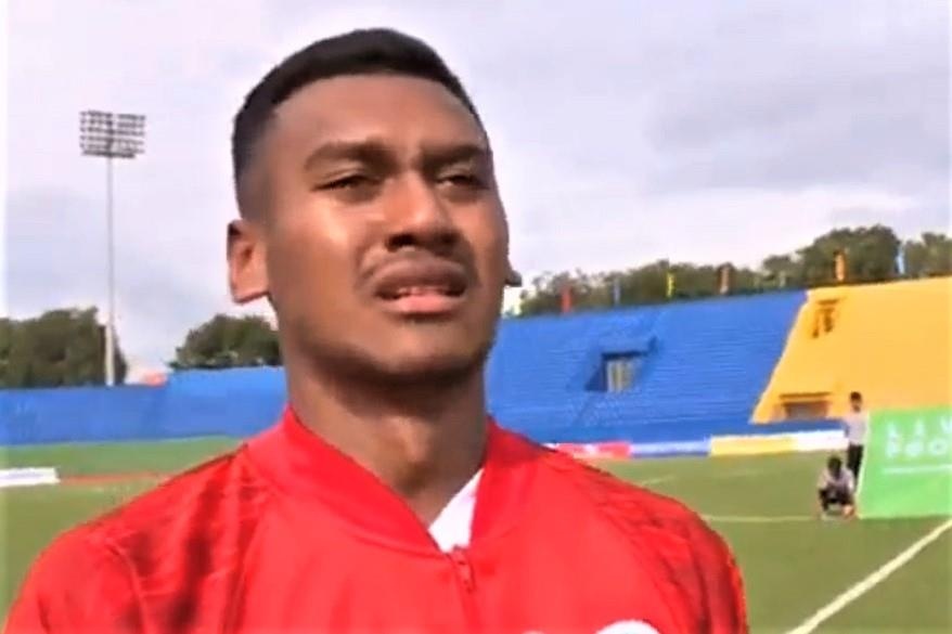 Cau thu U18 Timor Leste bat khoc o man chao co hinh anh