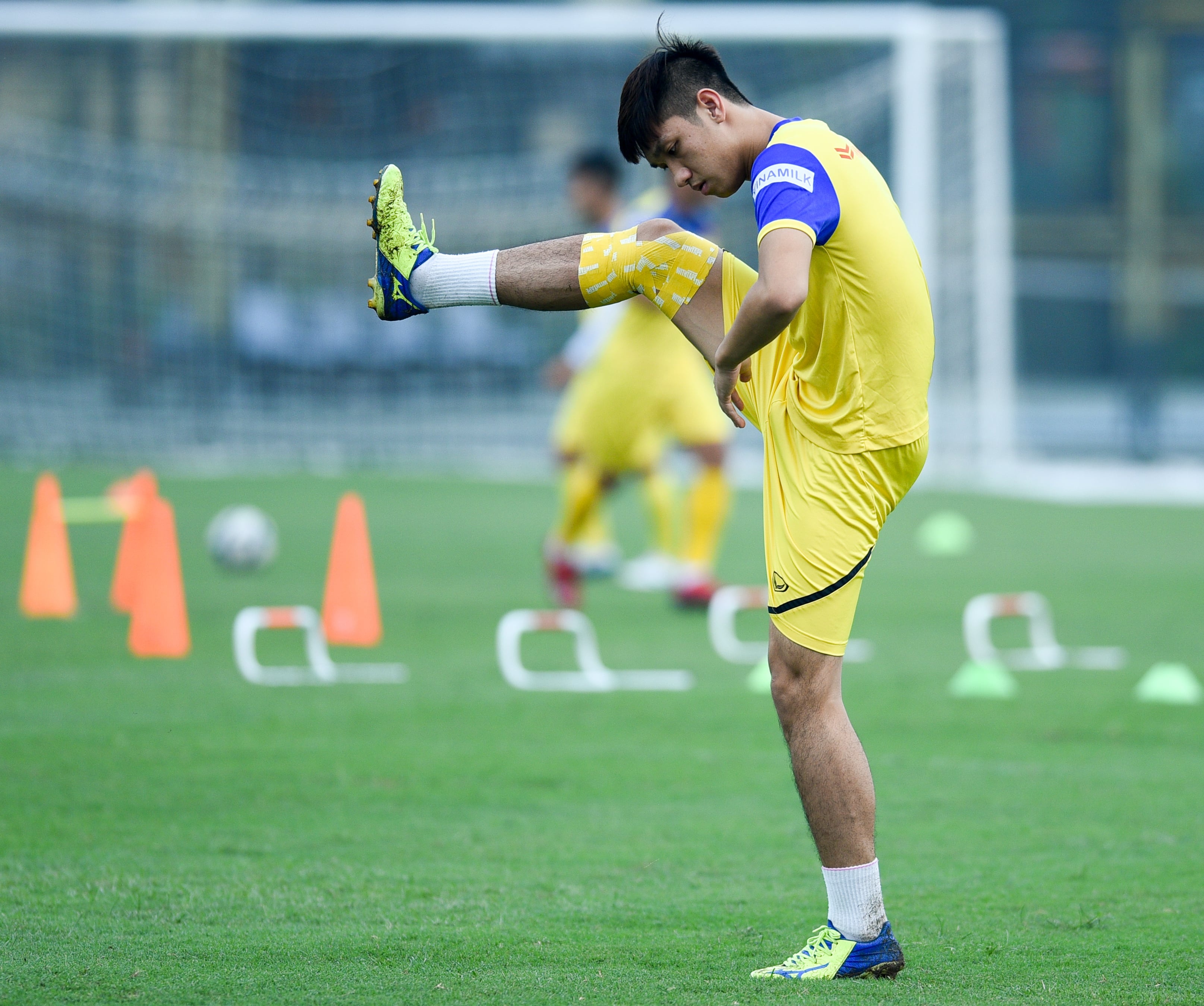 Trong Dai rach mi mat o tran giao huu cua U22 Viet nam anh 1