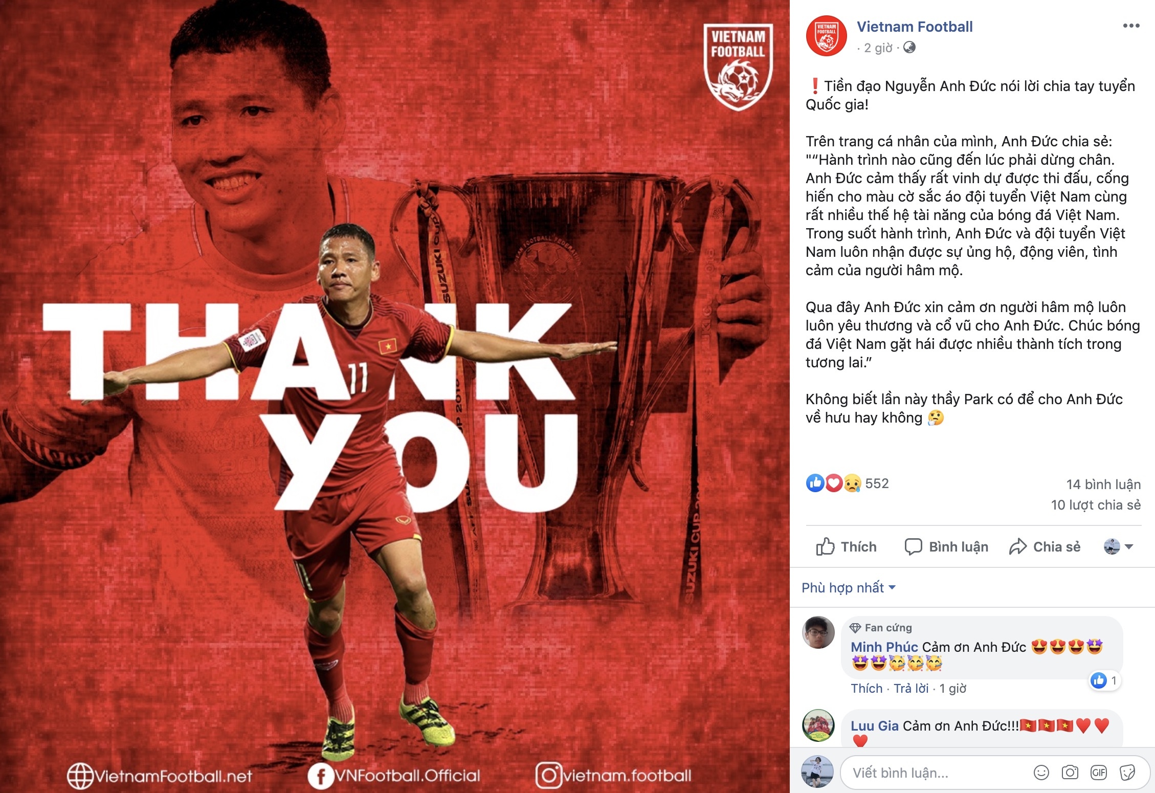 Anh Đức chia tay đội tuyển ảnh 1 Anh Duc chia tay doi tuyen anh 1