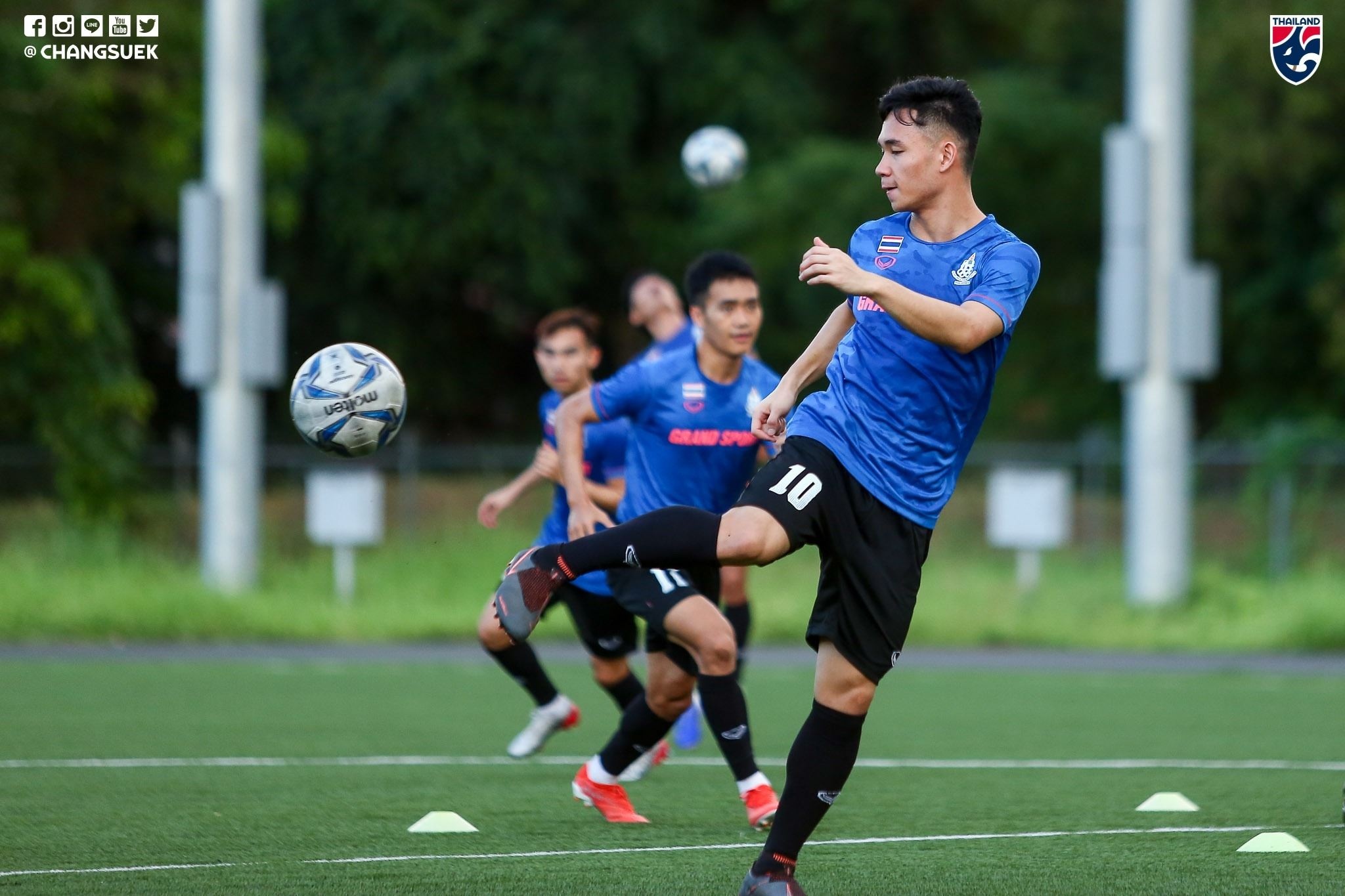 U22 Thái Lan tập luyện ảnh 6 U22 Thai Lan tap luyen anh 6