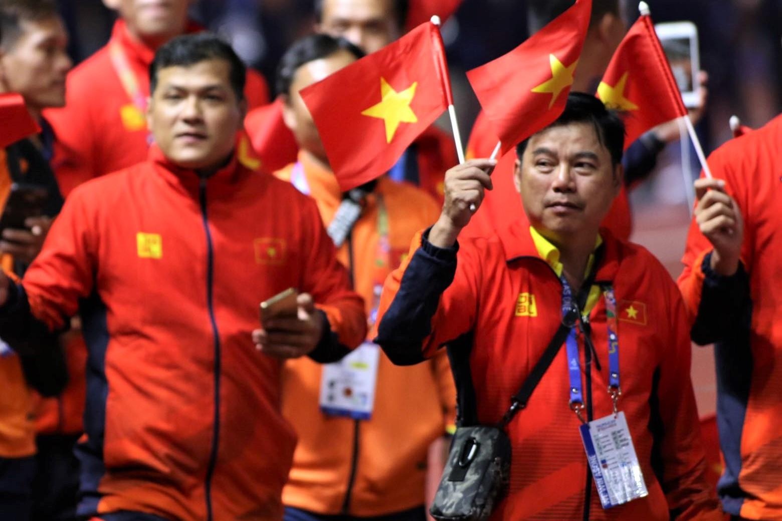 Video truc tiep le be mac SEA Games 30 hinh anh