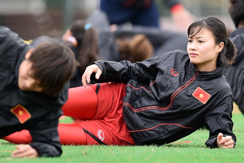 Hoang Thi Loan rang ro ngay tuyen nu Viet Nam tro lai hoi quan hinh anh