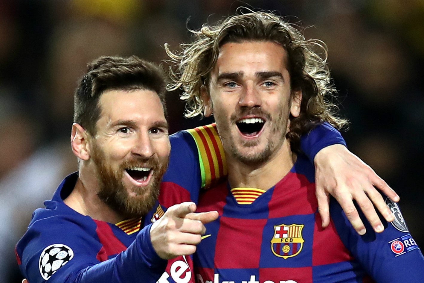 Griezmann: 'Toi hy vong Messi o lai' hinh anh