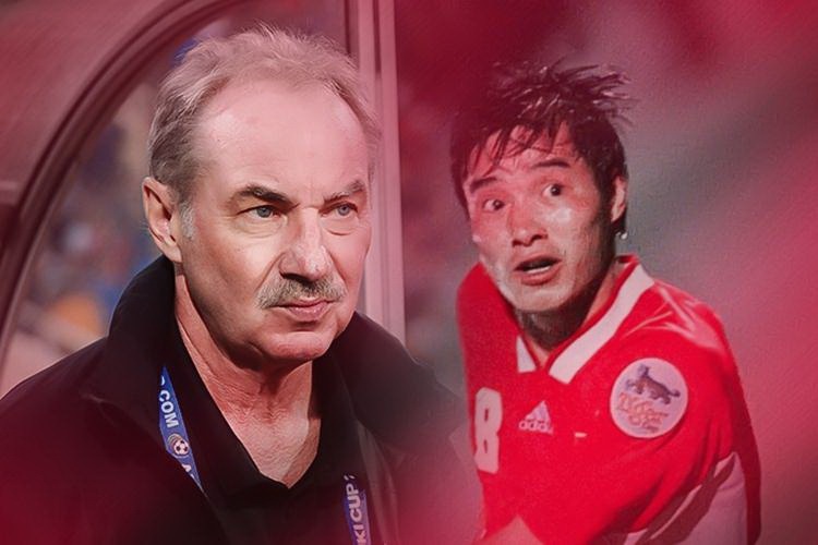 Alfred Riedl nang tam bong da Viet Nam hinh anh