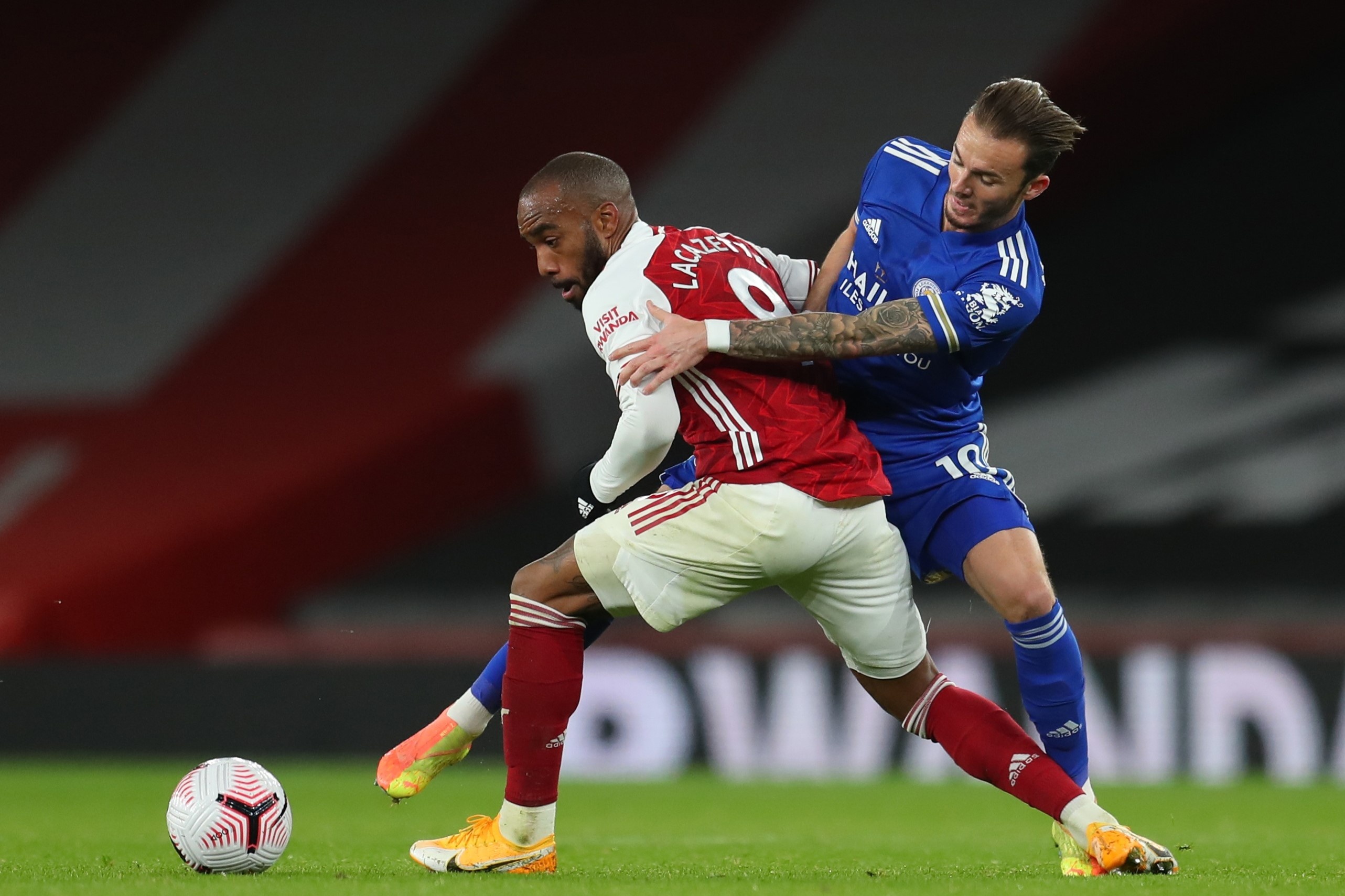 Arsenal dau voi Leicester anh 2