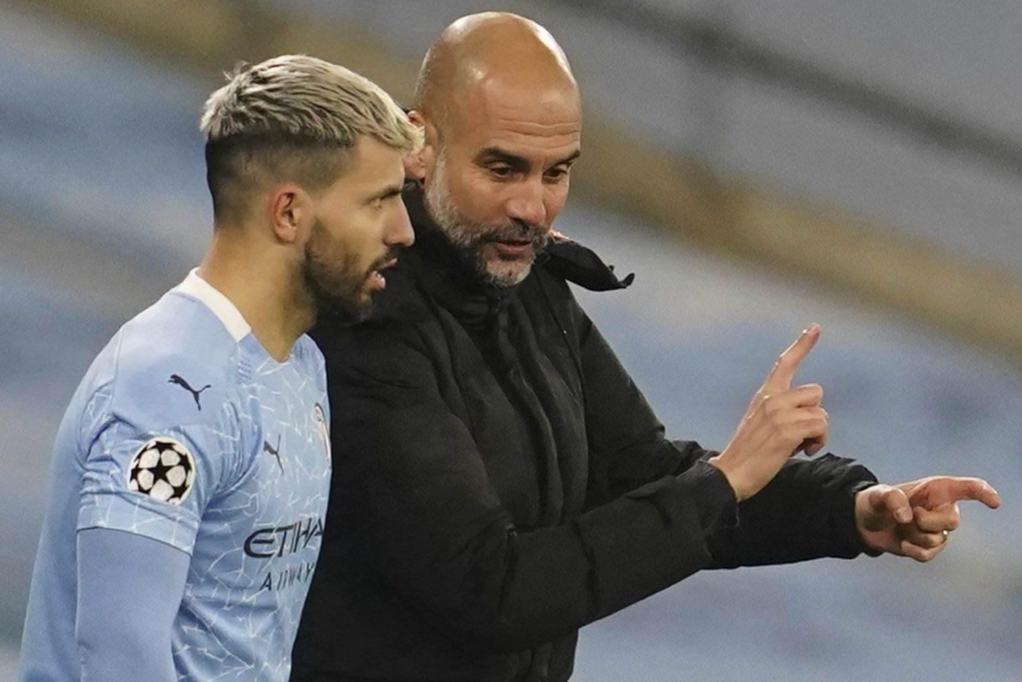 Pep so sanh Aguero voi Maradona va Messi hinh anh