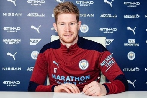 De Bruyne ky hop dong dai han voi Man City hinh anh