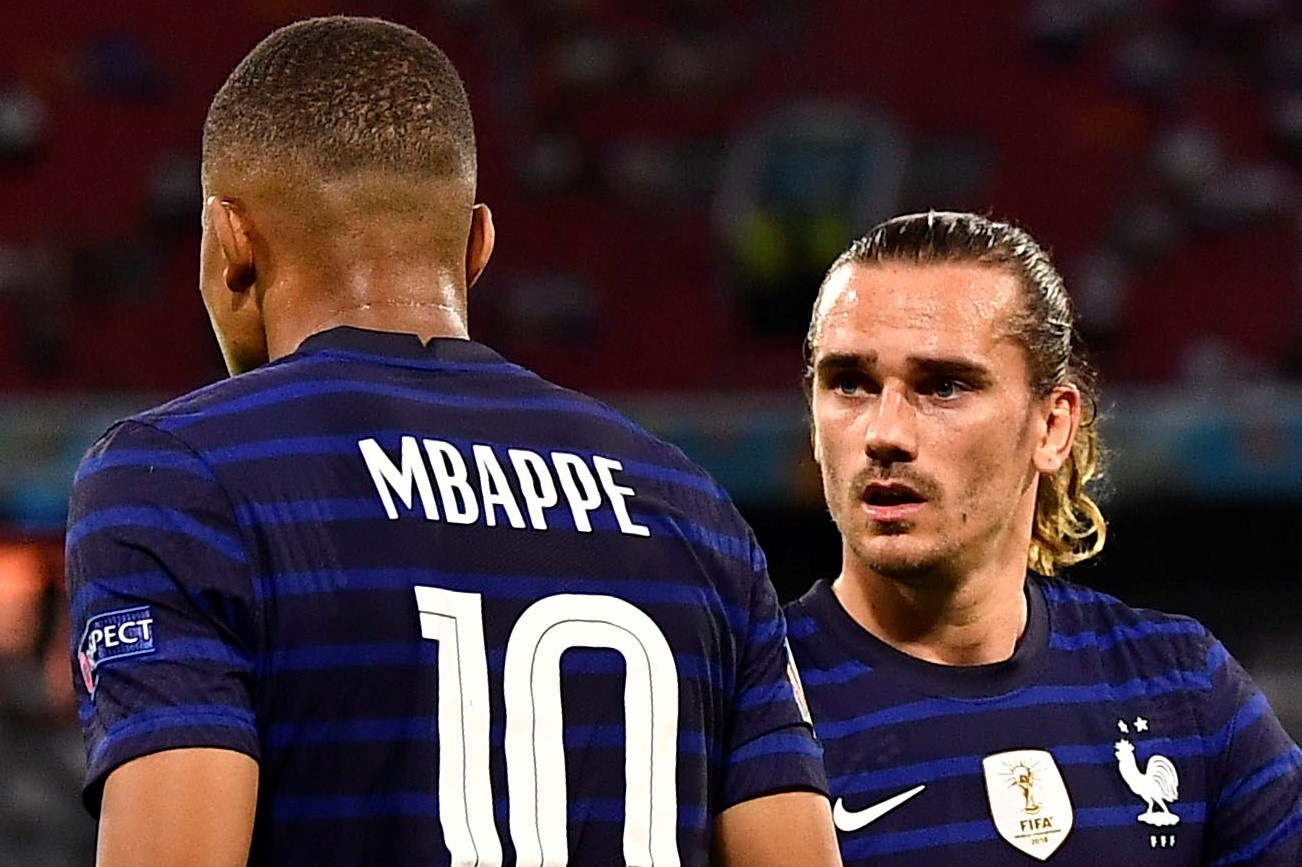 Griezmann khong hai long voi Mbappe hinh anh