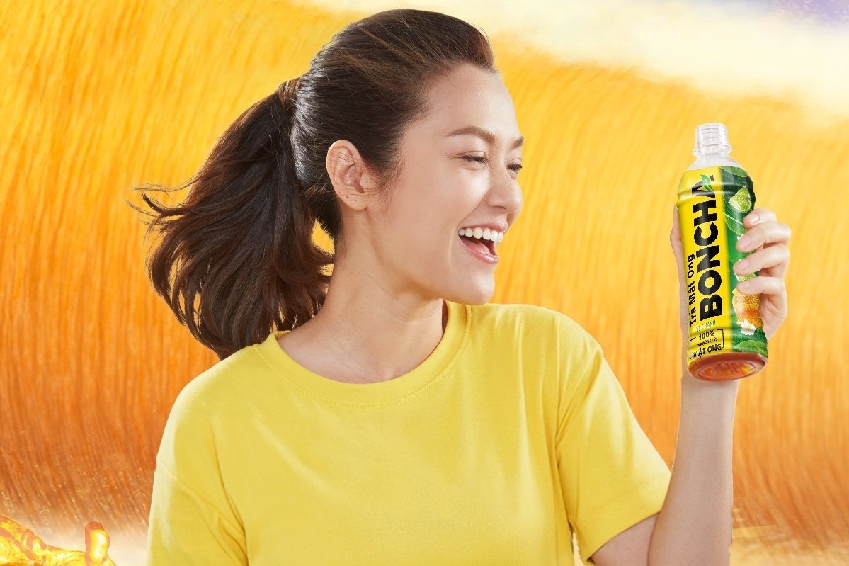 Tra mat ong Boncha anh 1