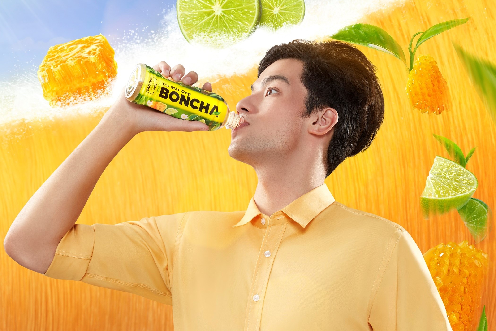 Tra mat ong Boncha anh 2