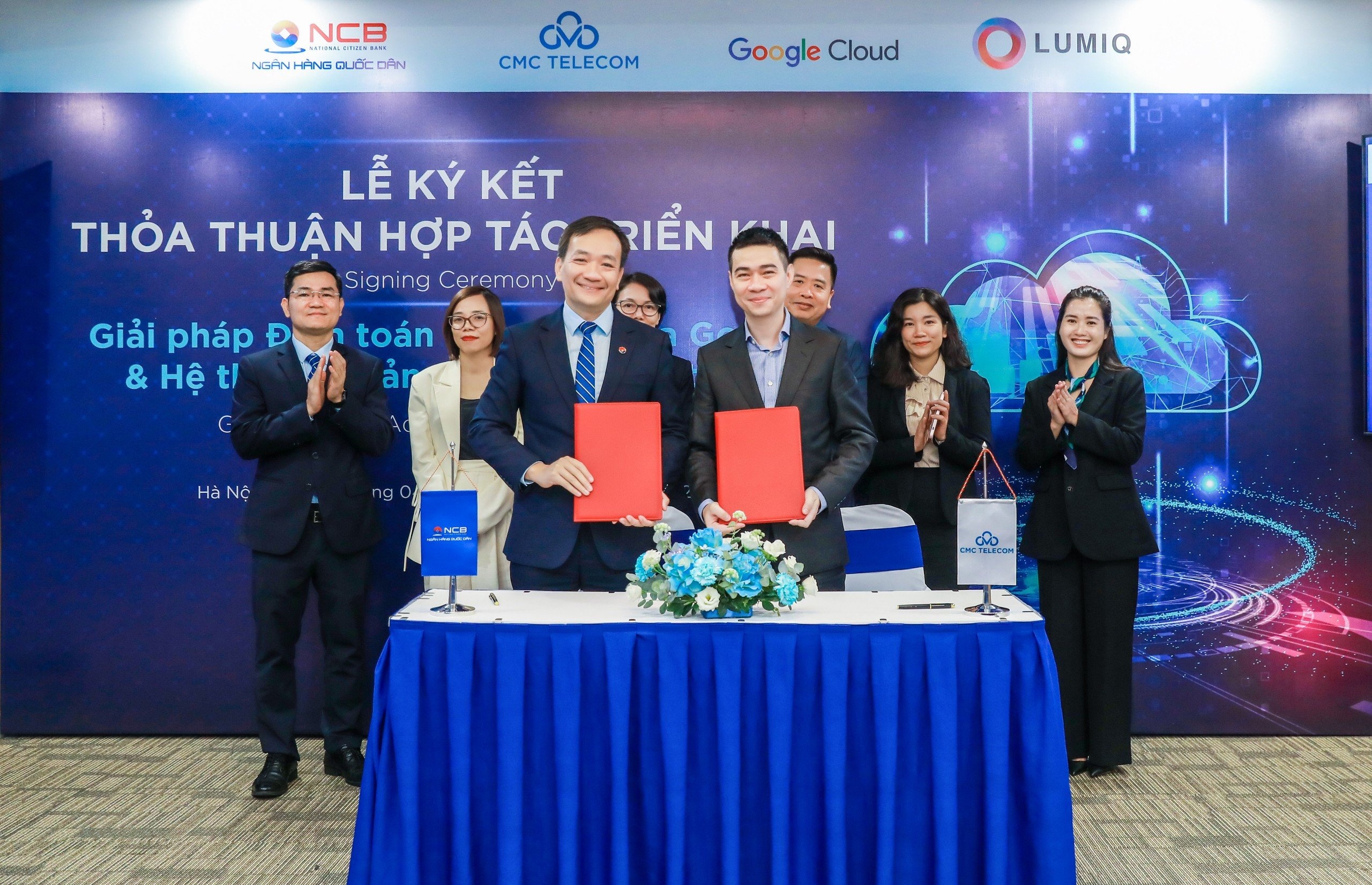 NCB hop tac CMC Telecom trien khai ha tang dien toan dam may hinh anh