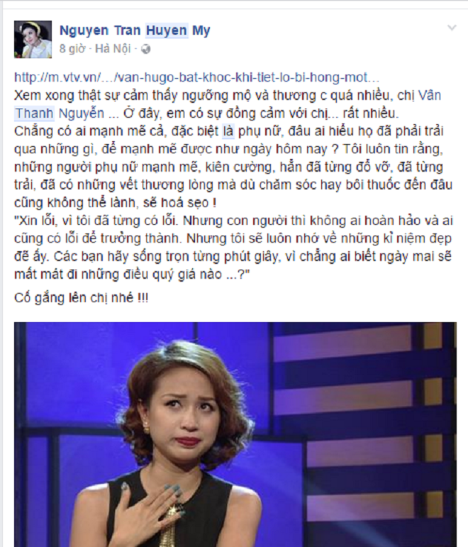 Vân Hugo hỏng một bên mắt ảnh 2 Van Hugo hong mot ben mat anh 2