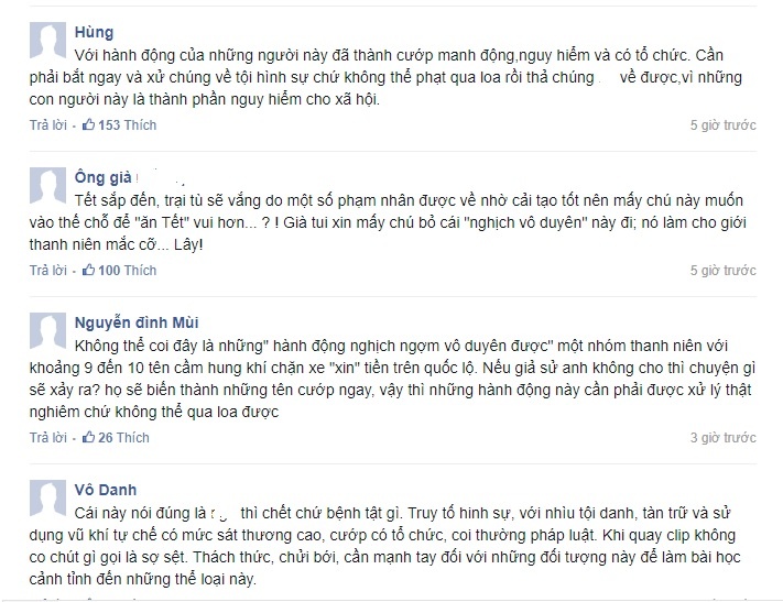 nhóm thanh niên chặn ôtô xin tiền ảnh 2 nhom thanh nien chan oto xin tien anh 2