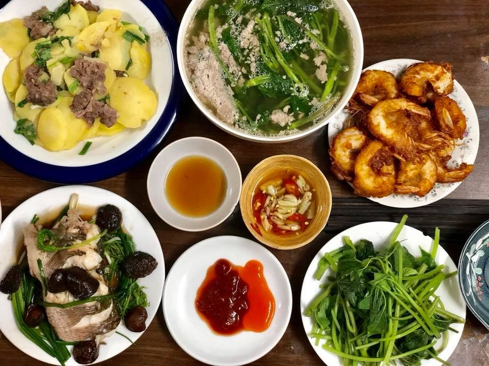 mam com chieu he anh 6