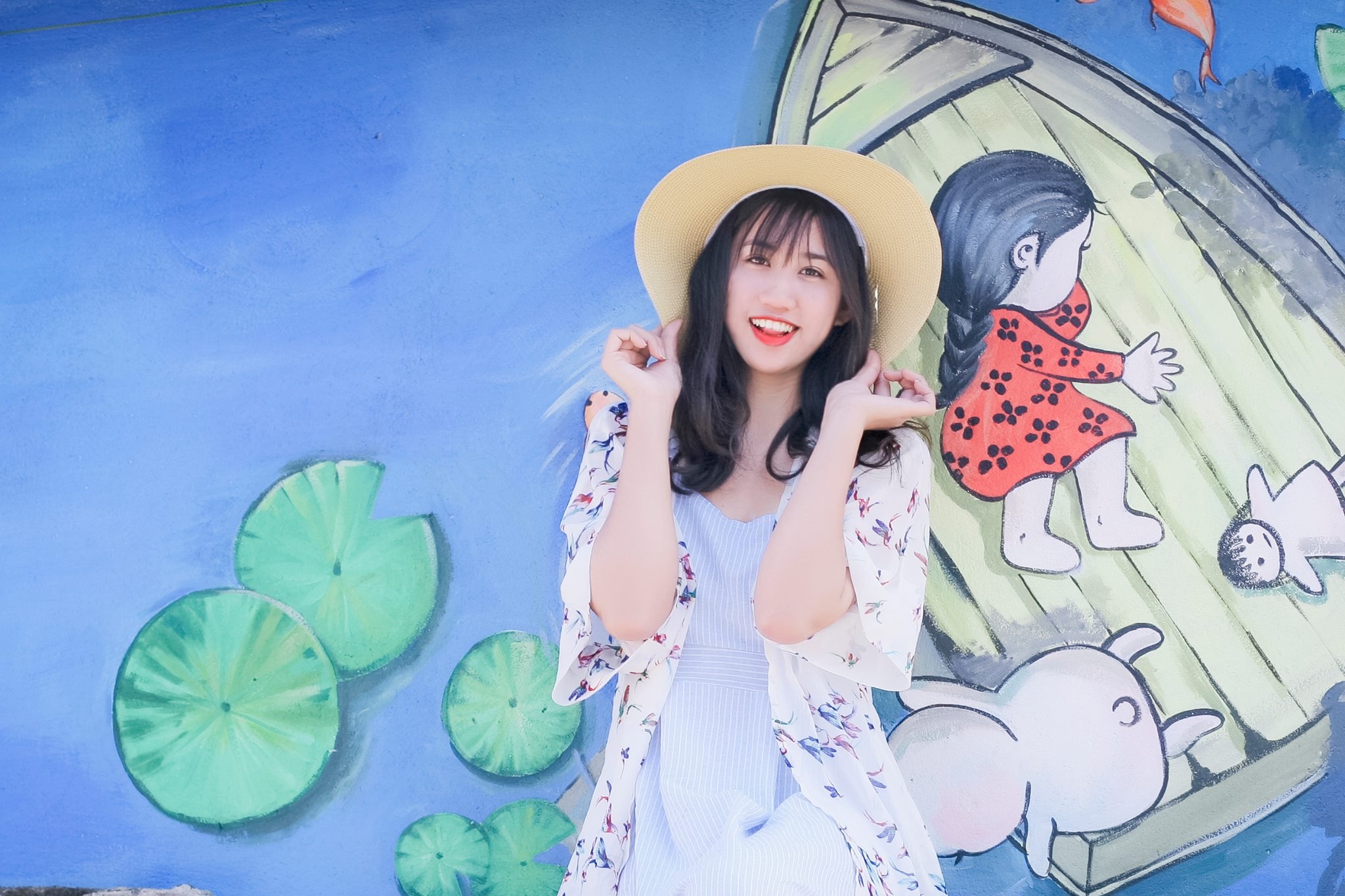 Muon goc song ao tai ngoi lang tranh ve noi tieng o Quang Nam hinh anh
