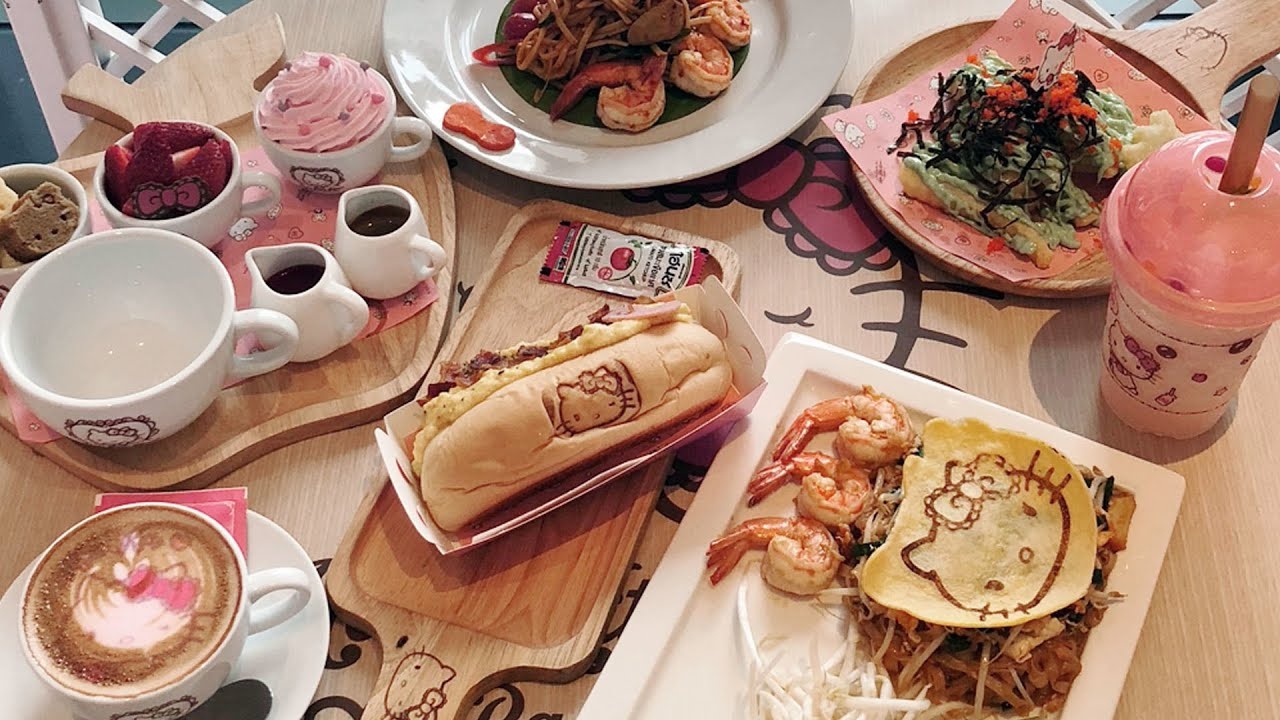 Ghe tham quan cafe danh cho tin do me Hello Kitty o Bangkok hinh anh