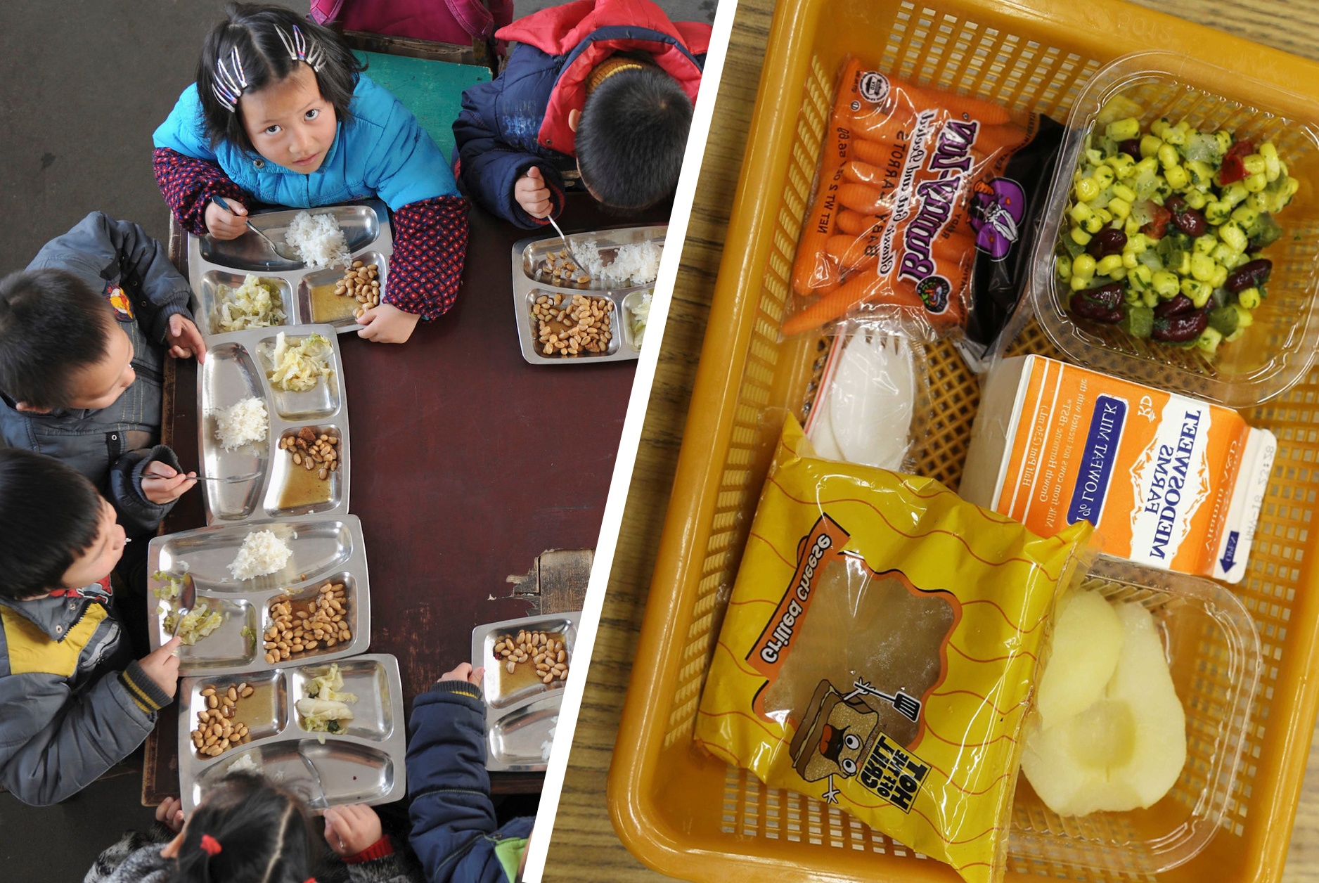 Su khac biet trong bua trua cua tre em tren the gioi hinh anh