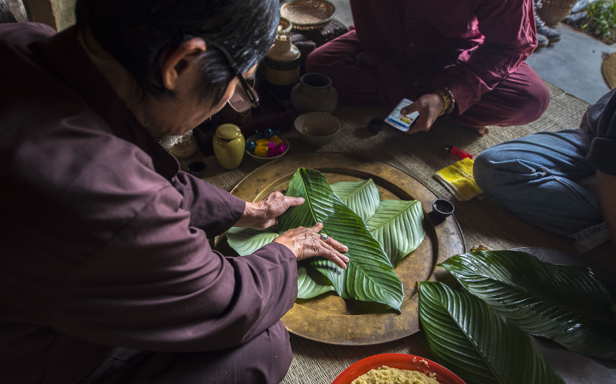 goi banh chung anh 1
