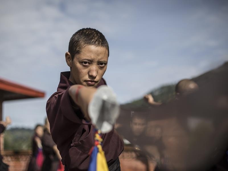 Tu vien duy nhat day Kung Fu cho nu gioi tren day Himalaya hinh anh