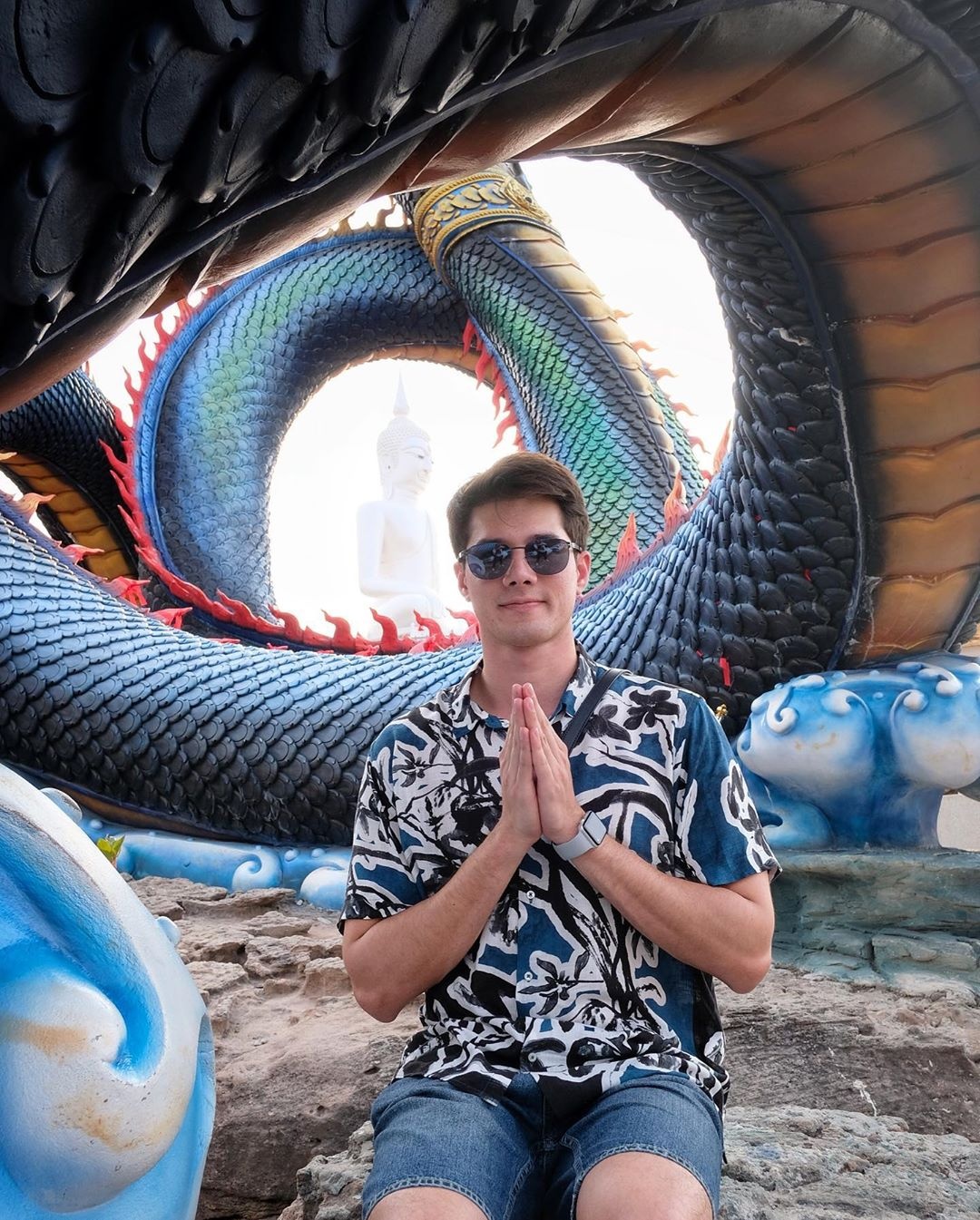 tượng thần rắn khổng lồ ở Thái Lan ảnh 12 tuong than ran khong lo o Thai Lan anh 12