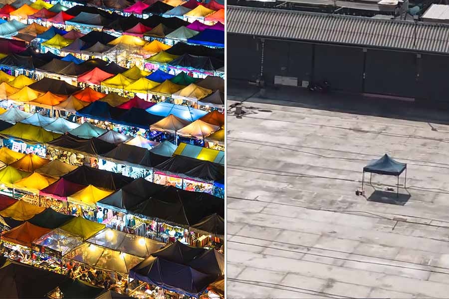 Khung canh cho dem nuc tieng Thai Lan nhung ngay vang khach hinh anh