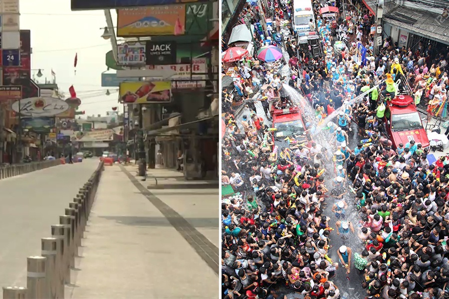 Songkran khong te nuoc la thuong o Bangkok hinh anh