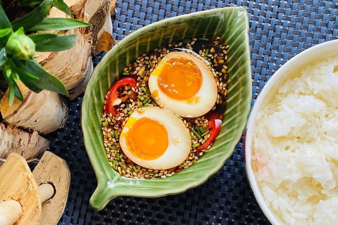 Bien tau loat mon ngon voi sot nuoc tuong de lam hinh anh