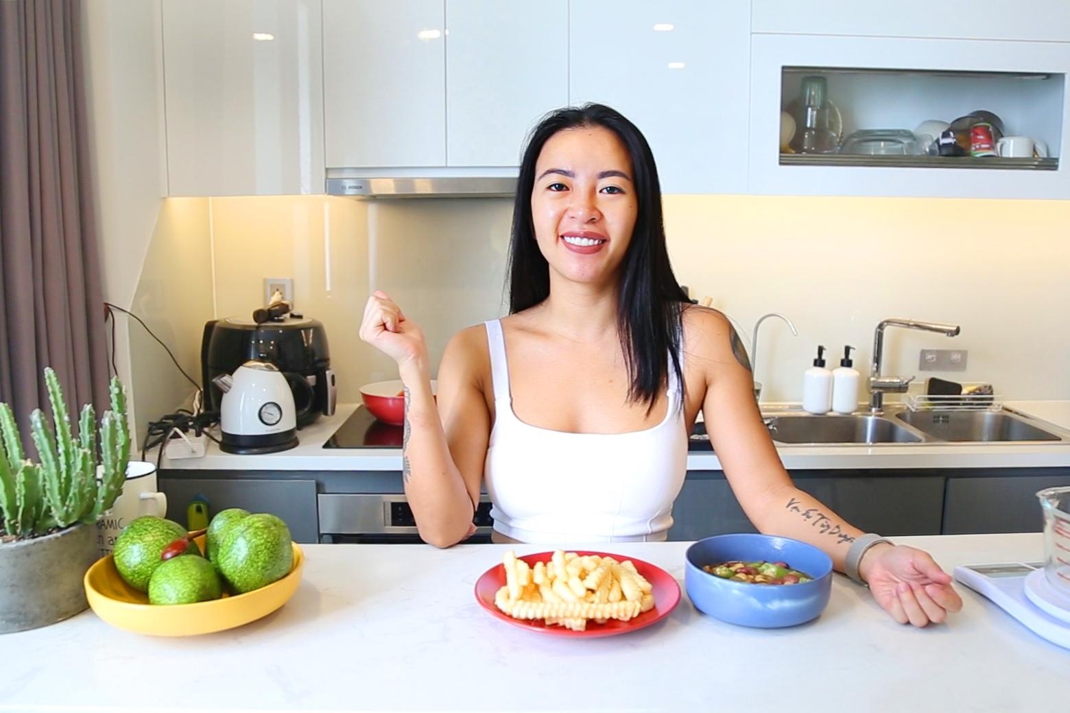 Hana Giang Anh: 'Toi theo che do eat clean 9 nam, an dau bap moi ngay' hinh anh