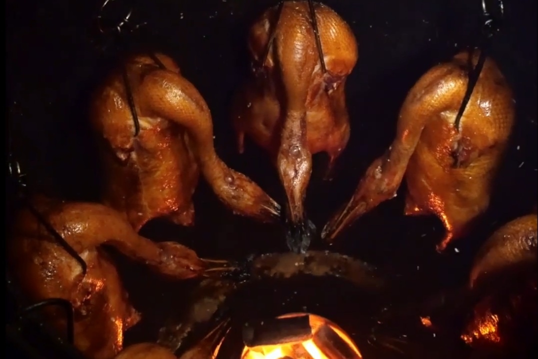 Cach lam vit quay Bac Kinh da gion thit mem tru danh hinh anh