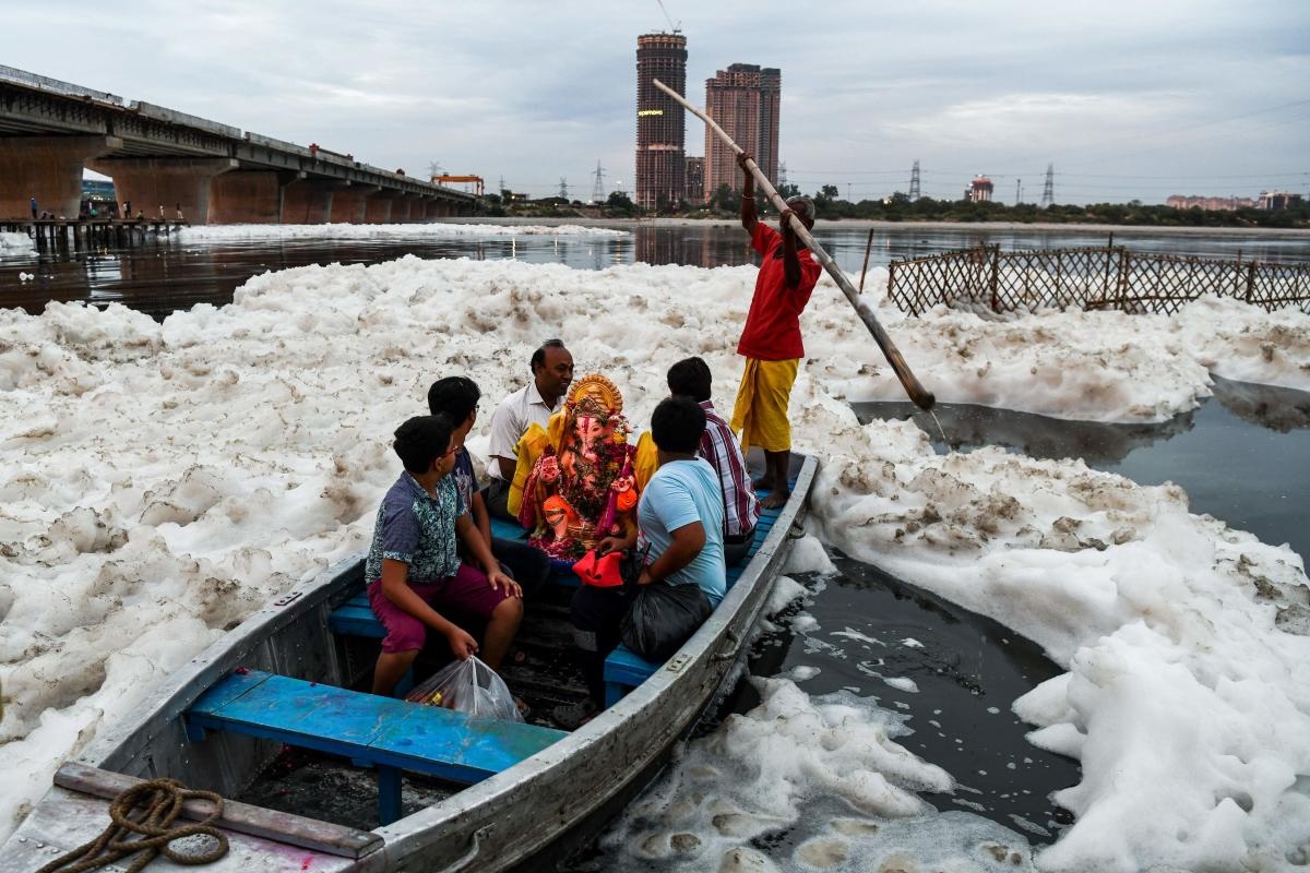 sông thánh ô nhiễm ở Ấn Độ ảnh 3 song thanh o nhiem o An Do anh 3