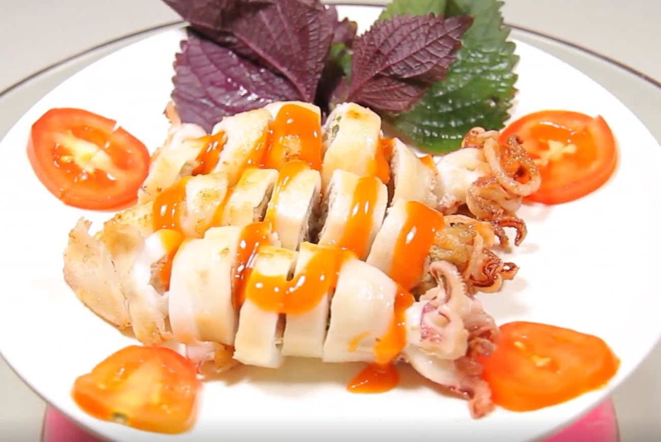 Cach lam muc nhoi thit chien hinh anh