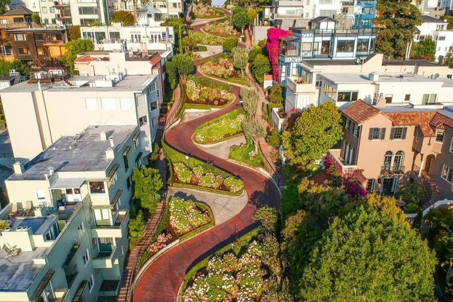 Nhung duong pho dep o My hinh anh