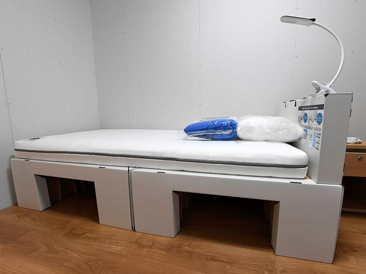 giuong bia cung o Olympic Tokyo anh 1