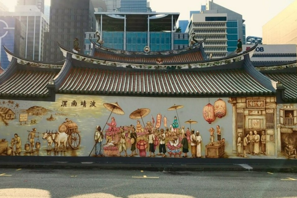 Nghe thuat tranh tuong duong pho o Singapore hinh anh