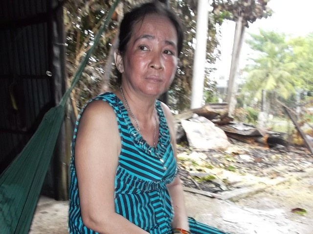 Chị Hoàng kể lại sự việc.